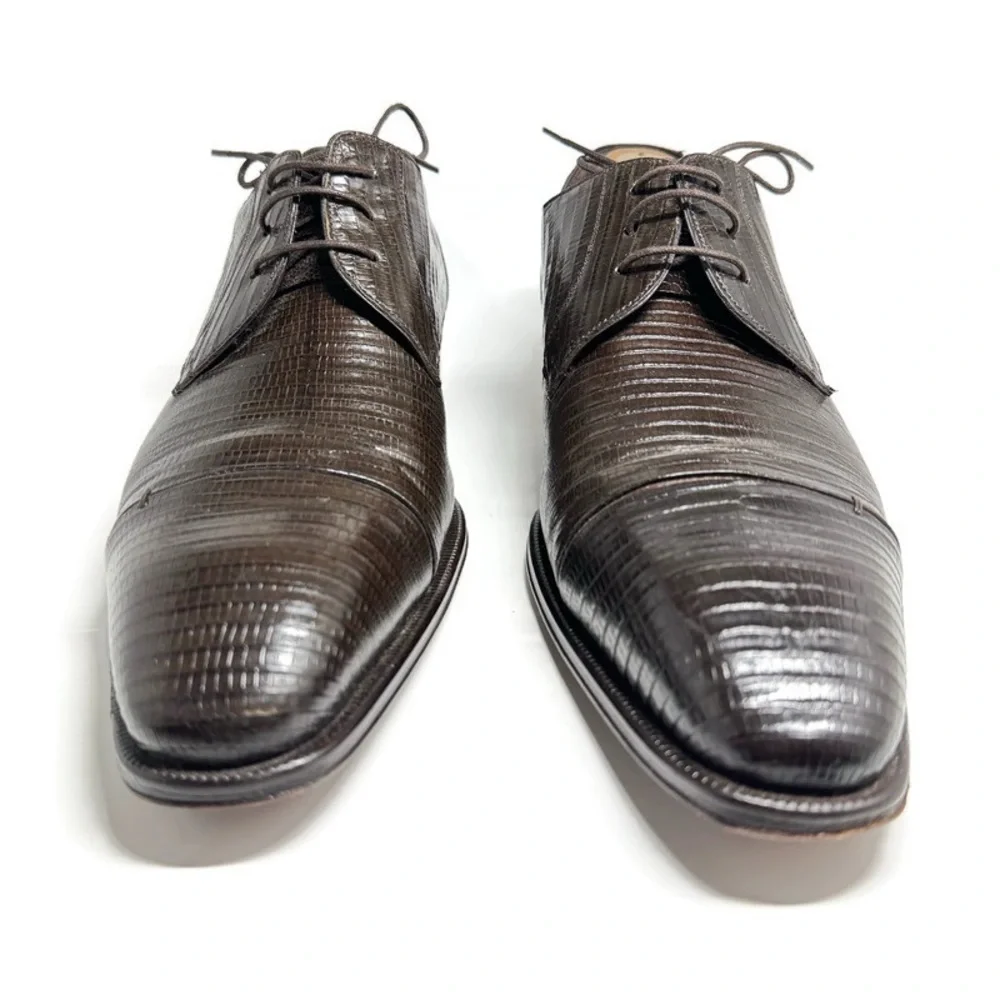 MEZLAN LIZARD BROWN SHOES